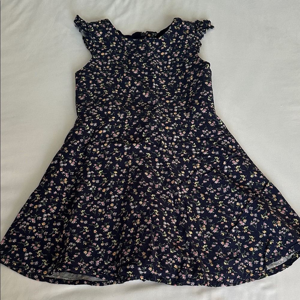 GAP Kids Floral Dress - Black and Pink